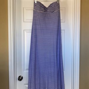 Tommy Bahama strapless maxi dress. Size Small. Blue, purple and white. NWOT